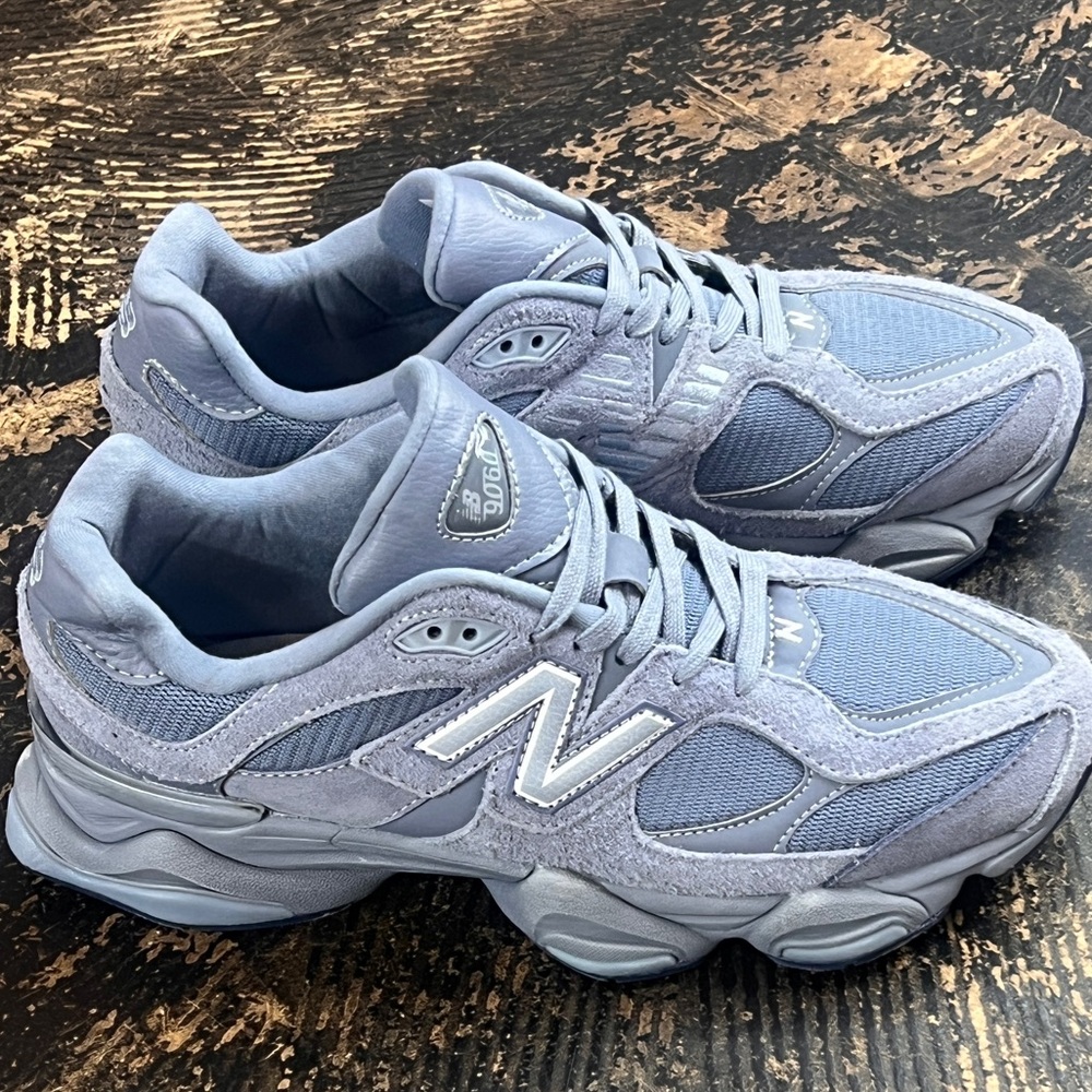 New Balance 9060 Vintage Indigo Arctic Grey Steel Suede Mesh Sneakers
